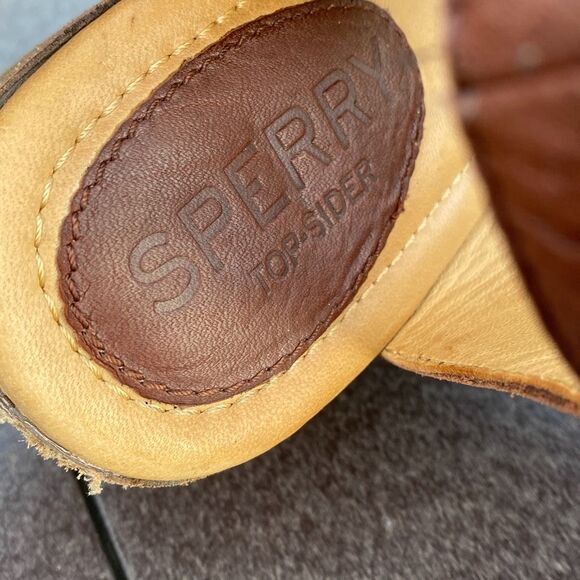 Sperry Vivianne Lia leather sandals size 8 womens gladiator style brown chunky w - Picture 8 of 11